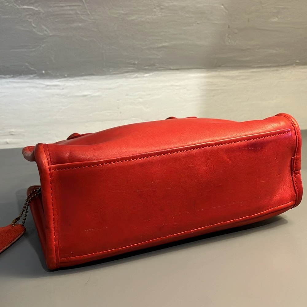 Coach Vintage Dinky Tote 9690 Red - Picture 5 of 13